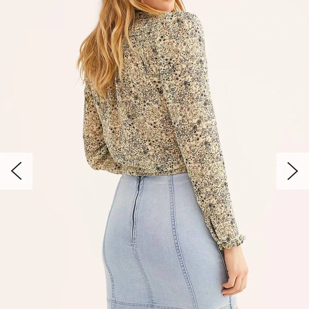 Free People Modern Femme Denim Mini Skirt - Picture 2 of 5